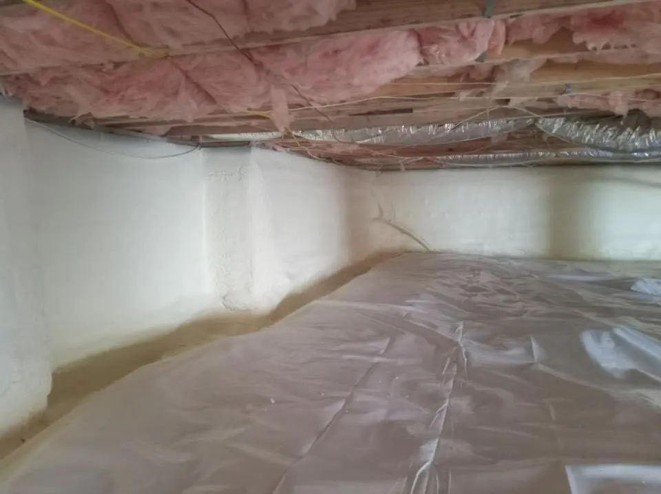 Crawl space encapsulation with closed-cell spray foam for Metal Roof Coating in Bellingham